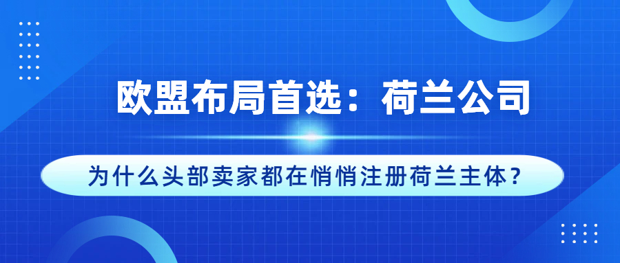 欧洲市场“长期主义”的门票，藏在这份荷兰公司注册的逻辑里
